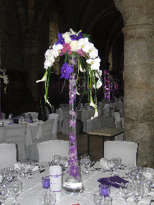 centre de table sur peid grand vase